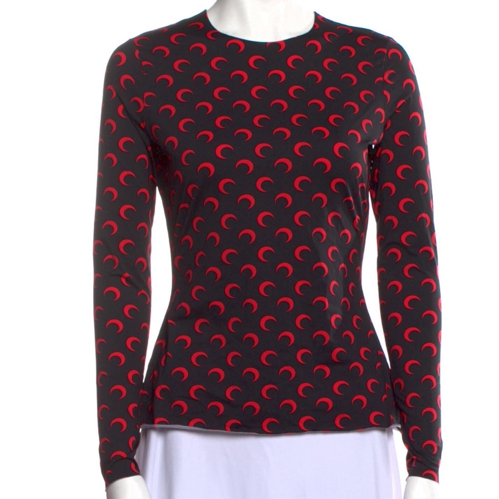 Marine Serre Printed Crew Neck Shirt